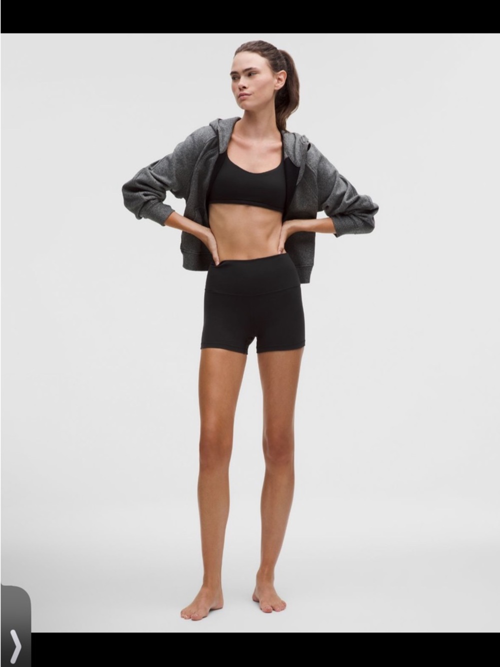 Lululemon Align 4” black shorts size 8